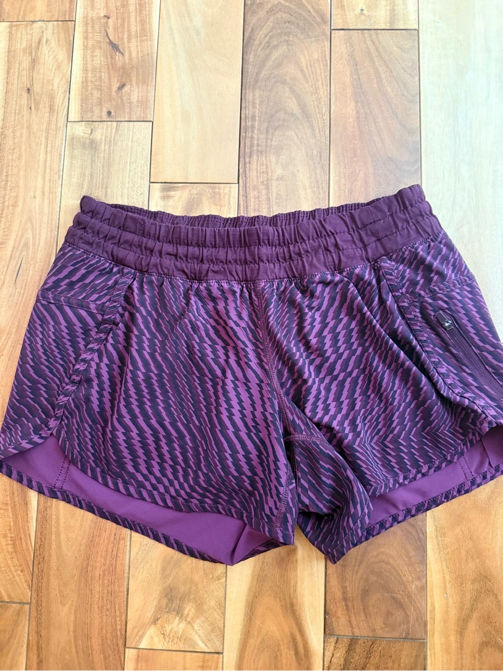 lululemon athletica Plum Pattern Athletic Shorts